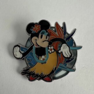 Loungefly Minnie Mouse Birds Of Paradise Floral Hula Stained Glass Disney Pin E9