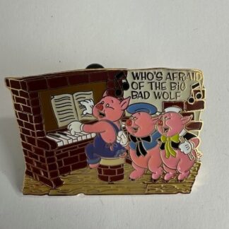Magical Musical Moments Playing Who's Afraid of The Big Bad Wolf 4 Disney Pin B0