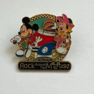 Mickey & Minnie Mouse Rock Around The Mouse TDL Tokyo Disney Pin (C1)