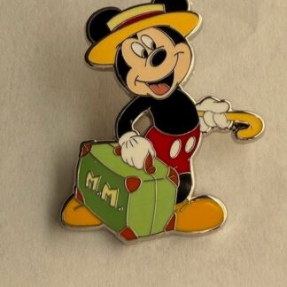 Mickey Monogrammed Suitcase Dapper Mickey Vacation 2025 Disney Pin D9
