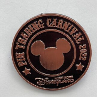 Mickey Mouse Disney Pin Trading Carnival 2022 HKDL Hong Kong Bronze Coin (B3)