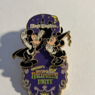 Mickey's Not So Scary Halloween Party 2006 Mickey Minnie Pin LE 2000 Disney (C2)