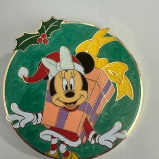 PALM Holiday Minnie Mouse 3" LE 300 Holiday Pin Monogram (B3)