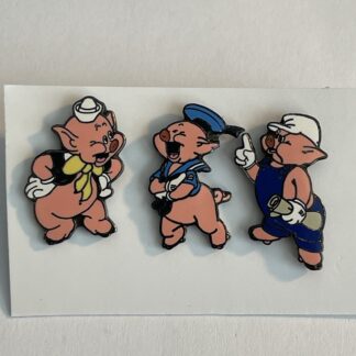 Pin 1912 DL - The Three Little Pigs (Fifer, Fiddler & Practical) Disney 3 Pin A5