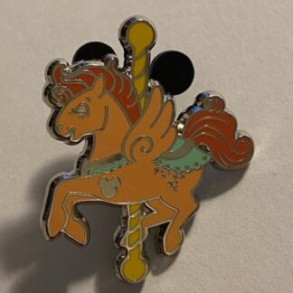 SDR Hidden Mickey Fantasia Carousel Orange Pegasus Disney Pin (B7)