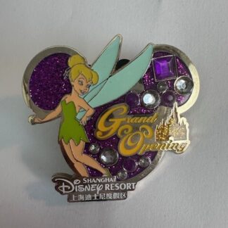 SDR Tinker Bell Peter Pan Castle Grand Opening Mickey Head Disney Pin (D7)