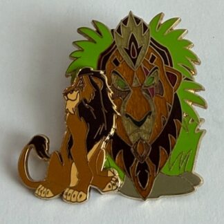 Scar - Tiki Character Mask Lion King 2005 Disney Pin E1