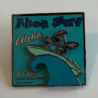 Stitch - Alien Surf Aloha Lilo and Stitch 2002 Experiment 626 Tiki Disney Pin H5