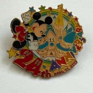 TDL Tokyo 24th Anniversary Mickey Mouse Castle Disney Pin (C1)