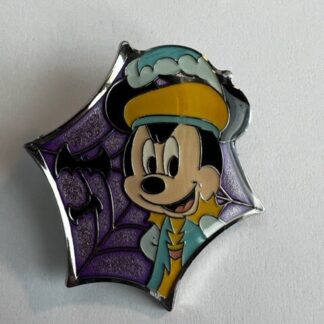 TDS Mickey Game Prize Spider Web Halloween 2019 Purple Disney Pin (B0)