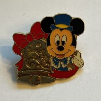 TDS Mickey Mouse Gold Bell Game Prize Christmas Tokyo Disney Pin (C4)