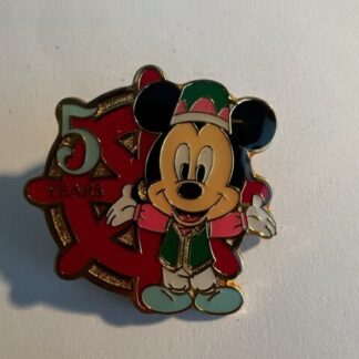 TDS Ship Steering Wheel Game Prize 5th Celebration Mickey Disney Pin (A4)