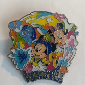 TDS Summer Oasis 2012 Mickey Minnie Genie Aladdin Tokyo Disney Sea Pin (B7)