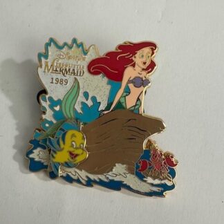 The Little Mermaid M&P Ariel Flounder Sebastian History of Art 2003 LE Pin (B0)