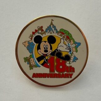 Tokyo Disney Resort Pin TDL 18th Anniversary Mickey Mouse (A2)
