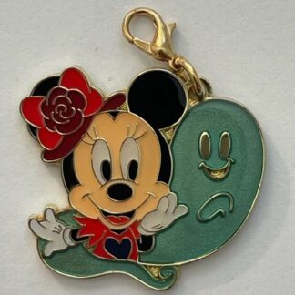 Tokyo Minnie Mouse Halloween Ghost Charm Disney Keychain (C2)