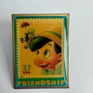 USPS The Art of Disney Stamp Pinocchio & Jiminy Cricket Pin Friendship (C9)