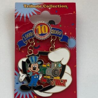 WDW 10th Anniversary Tribute Collection Gold Card Transportation Disney Pin (B)
