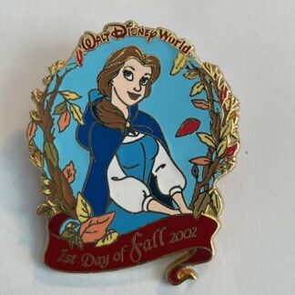 WDW 1st Day Of Fall 2002 Belle Beauty And The Beast LE Disney Pin (A2)