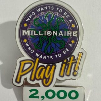 WDW - 2000 Points - Who Wants to Be a Millionaire: Play it Disney Pin F5