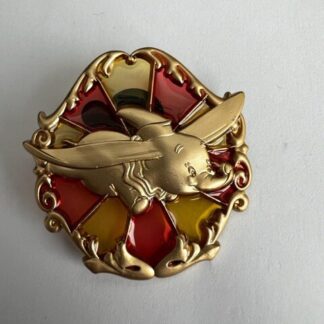 WDW Annual Passholder New Fantasyland Stained Glass Dumbo Disney Pin (C2)