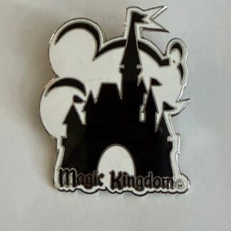 WDW - Black and White Castle with Mickey - Version 1 2000 Disney Pin E1