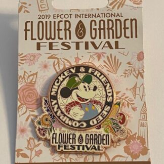 WDW Epcot International Flower & Garden Festival 2019 Logo Mickey Disney Pin (B)