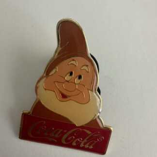 WDW Happy 15th Anniversary 1986 Coca Cola Snow White Dwarfs Disney Pin (B0)