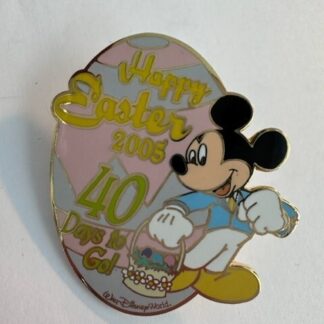 WDW Happy Easter 2005 40 Days to Go! Mickey Mouse LE Disney Pin 37556 (C5)