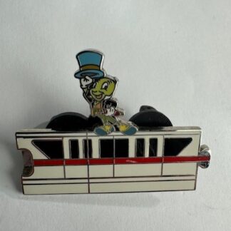WDW - Jiminy - Red Monorail - Gold Card Collection 2008 Disney Pin D7