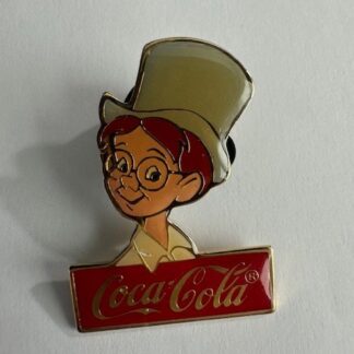 WDW John Darling 15th Anniversary 1986 Coca-Cola Framed Peter Pan Disney Pin D7