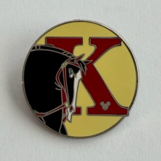 WDW K for Khan Disney Character Alphabet Hidden Mickey 2008 Disney Pin H5