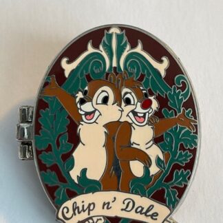 WDW Marquee Locket Chip And Dale Hinged Disney Pin LE (B0)