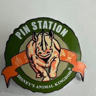 WDW - Rhino - Pin Station - The Adventure Begins Pin Safari 2001 Disney Pin A3