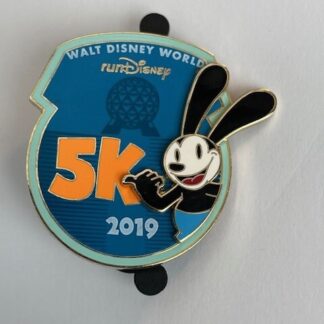 WDW RunDisney Marathon Weekend 2019 5K Logo Walt Disney Pin B2