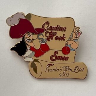 WDW Santas Pin List Celebration Capitan Hook Peter Pan LE Disney Pin (B0)
