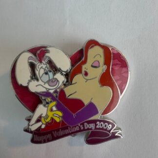 WDW Walt Disney World Valentine's Day 2009 Roger and Jessica LE 2000 pin (A5)