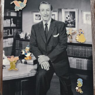 Walt Disney Canvas Pin Set D23 2026 Exclusive Dumbo, Dopey, Donald, Snow White