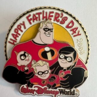 Walt Disney World Pin Incredibles Happy Father's Day 2005 Pixar Ltd Ed 2500 (C8)