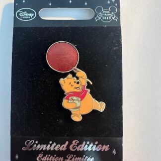 Winnie The Pooh With Red Balloon Hunny Pot Disney Pin Europe UK LE 800 (B)