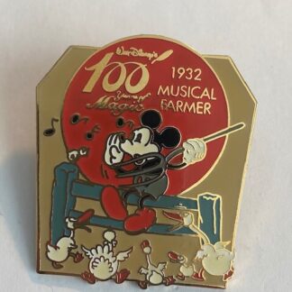 100 Years Of Magic Musical Farmer Mickey Mouse Chickens Disney Pin (B7)