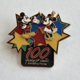 2002 Walt Disney World 100 Years of Magic Mickey Minnie Pin (H1)