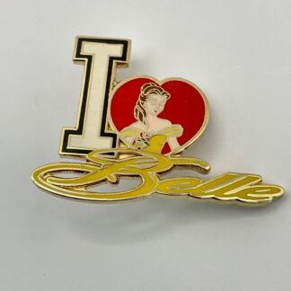 2006 Collectible Disney Pin I Love Belle LE 500 Heart F7