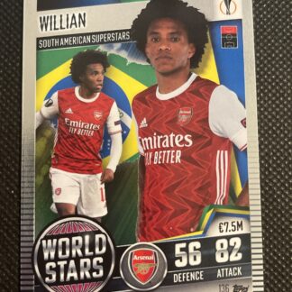 2020-21 Topps Match Attax 101 World Stars Willian #136