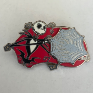 2020 Disney Jack Skellington Spiderweb Spin Pin Christmas LE F0
