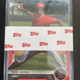 2021 Topps NOW Road To Opening Day RED PARALLEL Raisel Iglesias #d /10