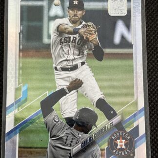 2021 Topps Series 1 Carlos Correa Astros #253 Rainbow Silver Foil