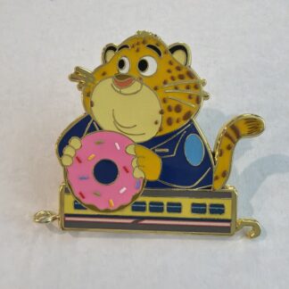 2025 Hong Kong Disney Zootopia Train Mystery Pin Clawhauser HKDL F8