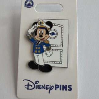 2026 Disney Cruise Line DCL Captain Mickey Stateroom Door Waves Logo Pin B