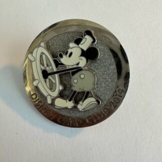 5th Anniversary Disney Card Club 2014 Steamboat Mickey Disney Pin C4